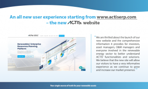 actis erp new website solar and wind software platform